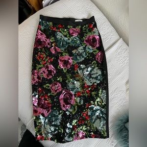 Erdem hand sequin midi skirt